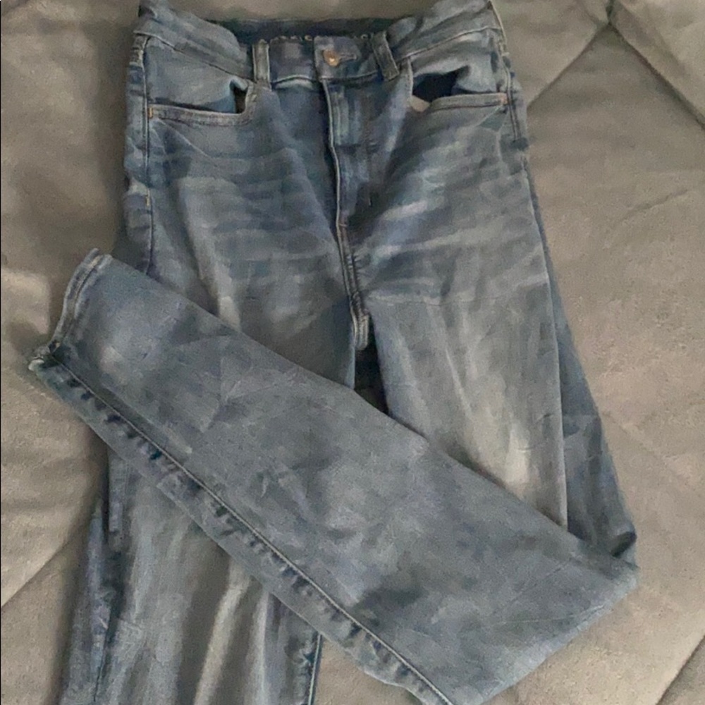 high waisted american eagle jeans